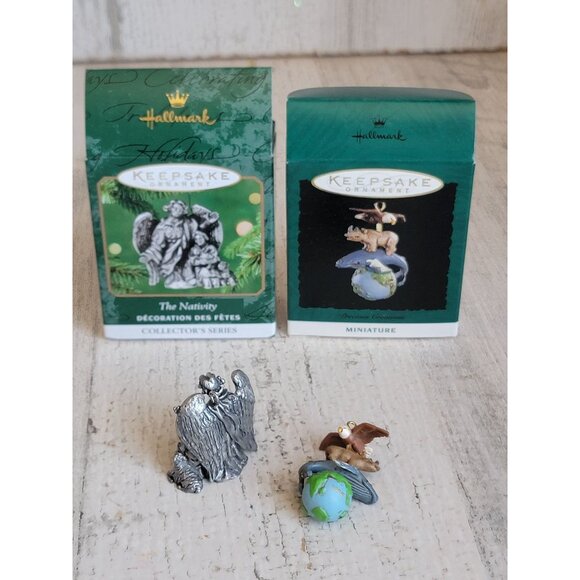 Hallmark miniature Noah earth animal nativity ornament Xmas set - Picture 6 of 6